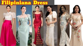 Filipiniana DressDress Design210Mix Design [upl. by Eimilb]