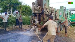 borewell  70 फीट पे पानी आया  from borewell  coconut water chekig  Radhika drilling [upl. by Annazor]