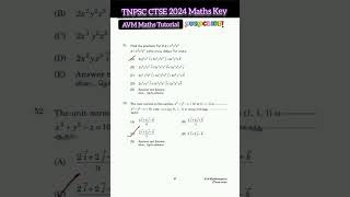 tnpsc  ctse  419 Mathematics Key 8  block health statistician  statistical investigator [upl. by Drobman]