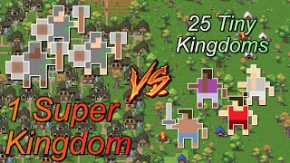 Can 25 Tiny Kingdoms Defeat 1 MASSIVE Kingdom  WorldBox [upl. by Adyela767]