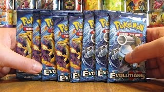 8 Evolutions Booster Pack Opening Incredible Pulls [upl. by Aikkan]