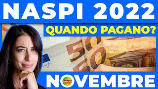 pagamenti naspi novembre 2022 💰 quando arrivano [upl. by Kenweigh631]