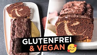 Glutenfreier und veganer Marmorkuchen  einfaches Rezept [upl. by Etom470]