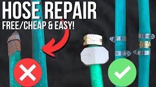 How to Fix a Garden Hose In Seconds  3 Methods [upl. by Keynes66]