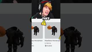 Roblox Headless Horseman scam WATCH OUT roblox kreekcraft gaming [upl. by Adelheid]