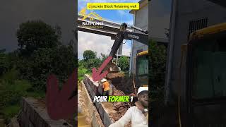 Bloc de béton pour mur de soutainement construction construire astuce conseils [upl. by Risay34]