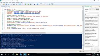 33 How to Create Active Directory user accounts with PowerShell part 2 powershell microsoft [upl. by Ileane]