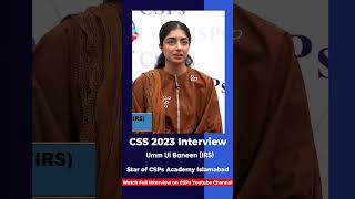 Mock Interview  CSS exam preparation from CSPs Academy Islamabad csspreparation [upl. by Brunhilde662]