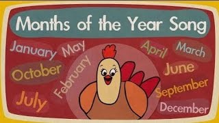 Months of the Year Song  Song for Kids  The Singing Walrus [upl. by Onailil852]