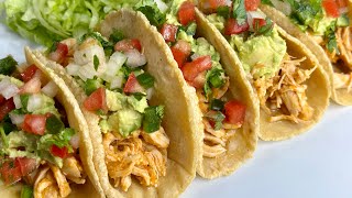 Tacos de Pollo  Como hacer Tacos de Pollo  Receta Fácil [upl. by Tannenwald]