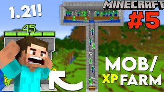 I MADE UNLIMITED XP FARM  MINECRAFT GAMEPLAY 5 [upl. by Norval]