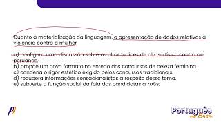 ENEM 2018  INTERPRETAÇÃO E INFERÊNCIA DE TEXTOS  No tradicional concurso de miss as candidatas [upl. by Pine]