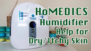 HoMEDiCS Total Comfort Ultrasonic Warm and Cold Mist Humidifier  Review and Operation [upl. by Lesslie217]