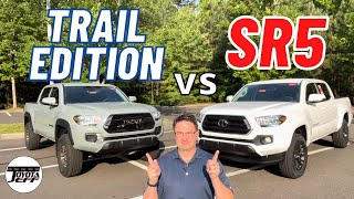 TACOMA BATTLE 2022 Tacoma Trail Edition vs SR5 [upl. by Eseilanna]