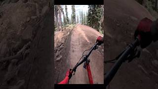 Riding the berms high is not the fastest mtb downhill gopro shorts [upl. by Drofnas]