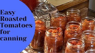 Easy Roasted Tomatoes for Canning [upl. by Gamaliel]