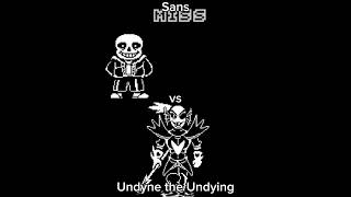 Sans vs Undyne the Undying Undertale [upl. by Noslien651]