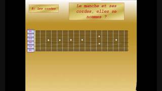 APPRENDRE LA GUITARE  LES BASES vidéo1 [upl. by Halette]