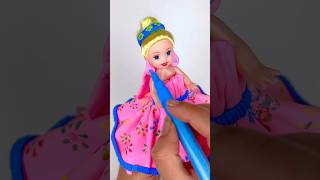 DIY How to Make Polymer Clay Miniature Rainbow Doll Dress  DIY Easy Polymer Clay Tutorial  ASMR [upl. by Verla]