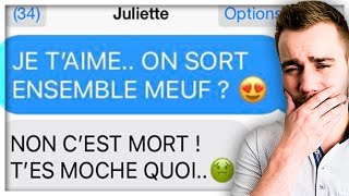 LES PIRES SMS DE FRIENDZONE  FILLE VS GARÇON [upl. by Novoj]