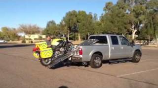 Motorcycle Loader Ramp System for Short Bed Pickups [upl. by Enilada225]