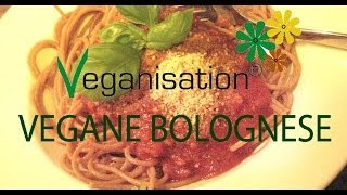 Vegane Bolognese Rezept schnell einfach kochen Veganisation Vegan [upl. by Halpern]