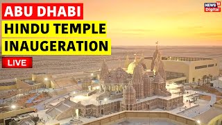 LIVE PM Modi to inaugurate UAEs first BAPS Hindu temple in Abu Dhabi  PM Narendra Modi UAE Visit [upl. by Arodaeht]