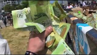 Hyperinflation in Venezuela caused people to throw money in a dumpster [upl. by Temp]