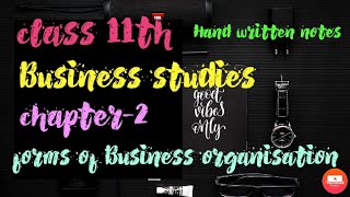 Forms of business organisation notes class 11 Business studies Link in description [upl. by Ferna]