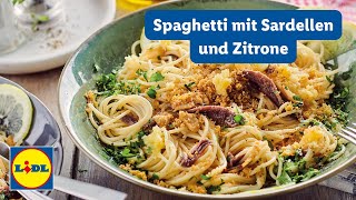 Spaghetti mit Sardellen 🍝 schnellesmittagessen [upl. by Annawyt826]