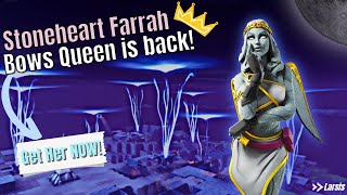 Stoneheart Farrah🎯  The Bows Queen👑 is back 🏹get her now  Fortnite STW [upl. by Notnilc]