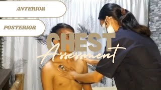 Anterior and Posterior Chest Assessment [upl. by Horsey]