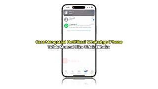 Cara Mengatasi Notifikasi WhatsApp iPhone Hanya Muncul Saat Dibuka Tidak Muncul Jika Tidak Dibuka [upl. by Simetra]