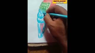 Bird drawing Creative basu arts1million [upl. by Jardena]