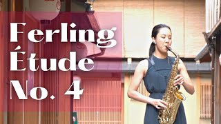 Kyoto Sax  Ferling Etude No 4 京都でサックスエチュード４番 [upl. by Lynett]