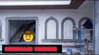 Cara pasang Wall moulding ll ornamen Lis profilan dari beton [upl. by Anniahs]