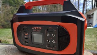 LIPOWER 500W Portable Power Station SOL500 Review Perfect for camping or times when you’re away fro [upl. by Ruelu]