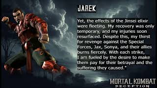 Mortal Kombat Deception  BioEnding  Jarek [upl. by Nylarac976]