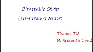 Bimetallic Strip Temperature sensor [upl. by Esille]