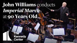 John Williams Conducts quotImperial Marchquot at 90 Years Old  National Symphony Orchestra [upl. by Ecnerrot]