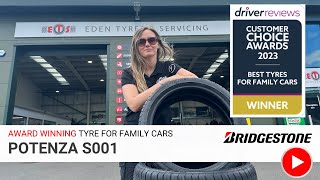 Why The Bridgestone Potenza S001 Is An AWARD WINNING Tyre For Family Cars  DriverReviews 2023 [upl. by Lanny896]