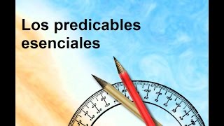 Los predicables esenciales [upl. by Nwahsav96]