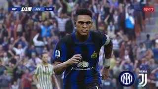 Inter vs Juventus  Serie A 202324  Highlights PES 21 [upl. by Samaria91]