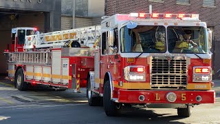 ⁴ᴷ FIRST VIDEO  Of Philadelphia Fire Department Department  BRAND NEW  Ladder 5 Responding [upl. by Dawna]