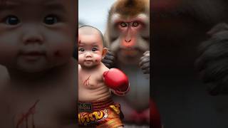 Monk baby aap kar raha hai boxing monkey ke sath trending new new youtubeshort shorts ytshorts [upl. by Albrecht663]