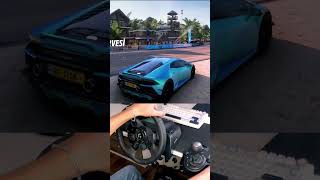 Lamborghini Huracan Evo Forza Horizon 5 Gameplay Logitech g923 steeringwheel forzahorizon5 fh5 [upl. by Nwahsak]