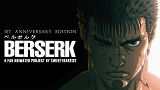 EPISODE 1  BERSERK THE BLACK SWORDSMAN  ENGLISH DUB SWEETHEARTIST Fan Animation [upl. by Yennep]