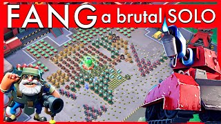 a SOLO on FANG 😎 great attack on a NO EASY layout  BOOM BEACH tipsgameplayoperation strategy [upl. by Vaasta]