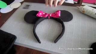 How to Make Mickey Minnie Mouse Ears Headband Tutorial [upl. by Mala]