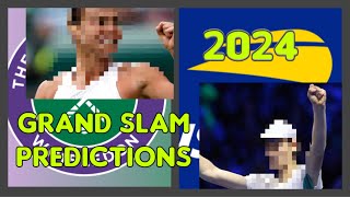 2024 GRAND SLAM PREDICTIONS  BONUS PREDICTION [upl. by Morganstein634]